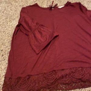 Bellflower sleeve tie back top